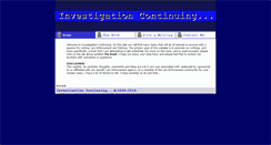 Desktop Screenshot of investigationcontinuing.com