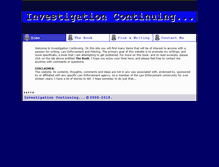 Tablet Screenshot of investigationcontinuing.com